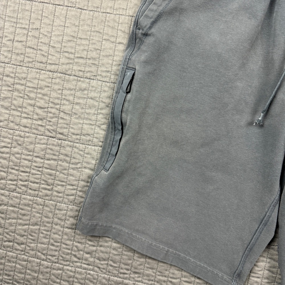 Mack Weldon Ace Sweatshort Mens Medium Grey Cotton Blend Drawstring Shorts - Picture 3 of 13